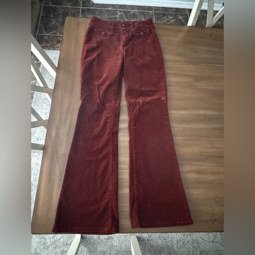 Jones of New York Red BrownCorduroy Flare Pants Size 4